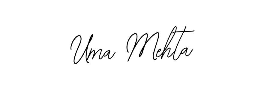 Make a short Uma Mehta signature style. Manage your documents anywhere anytime using Bearetta-2O07w. Create and add eSignatures, submit forms, share and send files easily. Uma Mehta signature style 12 images and pictures png