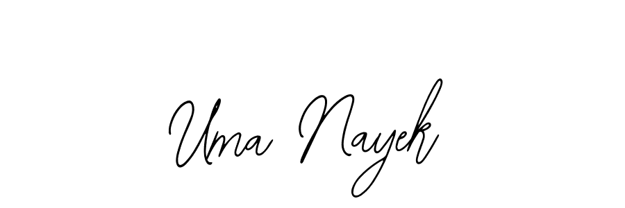Uma Nayek stylish signature style. Best Handwritten Sign (Bearetta-2O07w) for my name. Handwritten Signature Collection Ideas for my name Uma Nayek. Uma Nayek signature style 12 images and pictures png