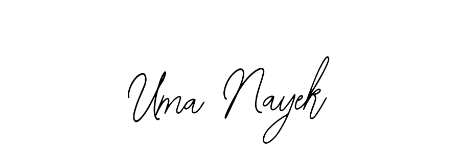 Also You can easily find your signature by using the search form. We will create Uma Nayek name handwritten signature images for you free of cost using Bearetta-2O07w sign style. Uma Nayek signature style 12 images and pictures png