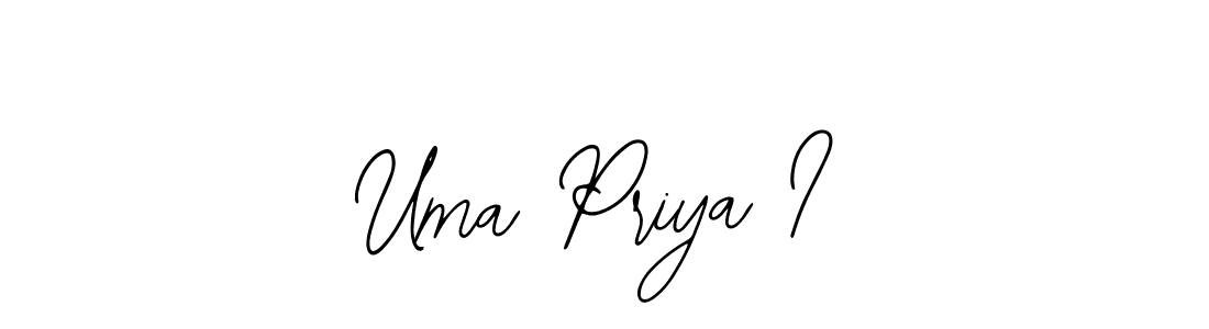 Make a beautiful signature design for name Uma Priya I. With this signature (Bearetta-2O07w) style, you can create a handwritten signature for free. Uma Priya I signature style 12 images and pictures png