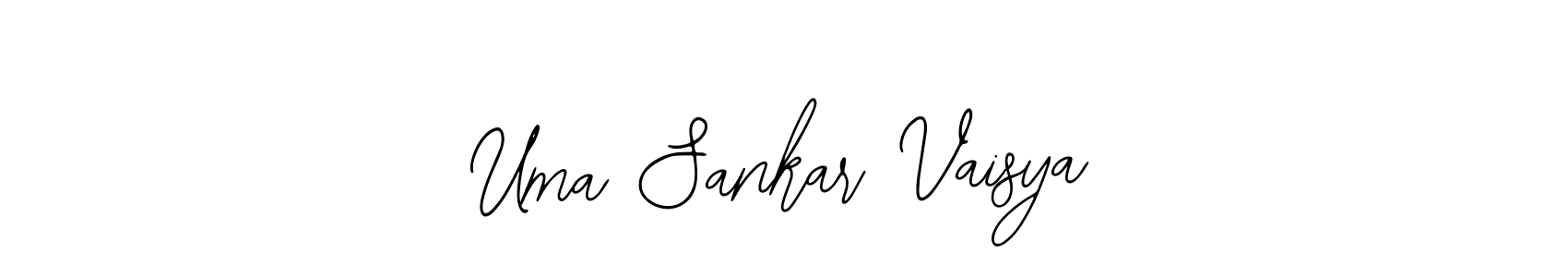 You should practise on your own different ways (Bearetta-2O07w) to write your name (Uma Sankar Vaisya) in signature. don't let someone else do it for you. Uma Sankar Vaisya signature style 12 images and pictures png