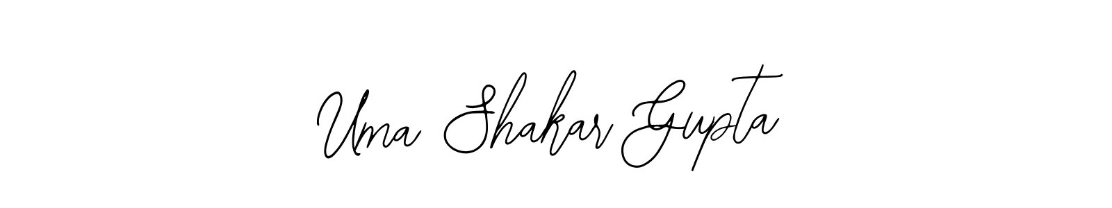 How to make Uma Shakar Gupta name signature. Use Bearetta-2O07w style for creating short signs online. This is the latest handwritten sign. Uma Shakar Gupta signature style 12 images and pictures png