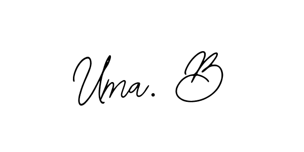 Also You can easily find your signature by using the search form. We will create Uma. B name handwritten signature images for you free of cost using Bearetta-2O07w sign style. Uma. B signature style 12 images and pictures png