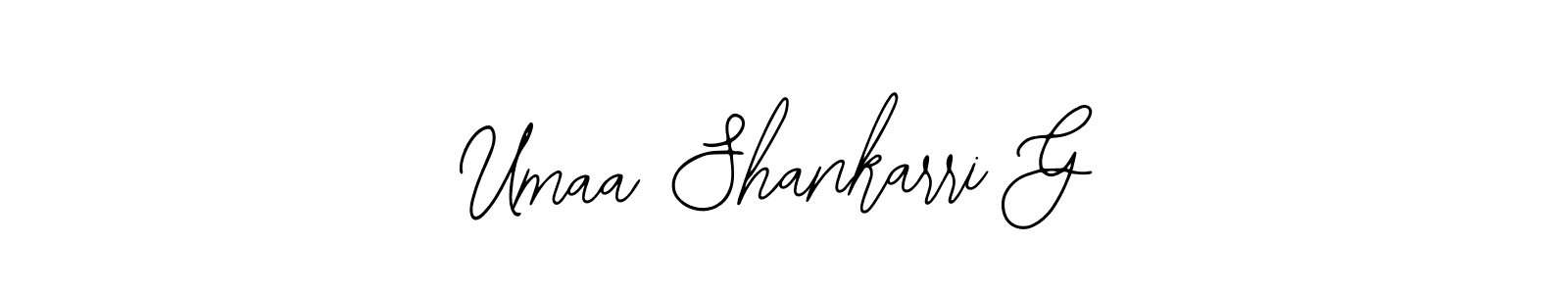 Design your own signature with our free online signature maker. With this signature software, you can create a handwritten (Bearetta-2O07w) signature for name Umaa Shankarri G. Umaa Shankarri G signature style 12 images and pictures png