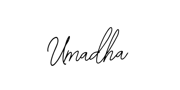 Similarly Bearetta-2O07w is the best handwritten signature design. Signature creator online .You can use it as an online autograph creator for name Umadha. Umadha signature style 12 images and pictures png