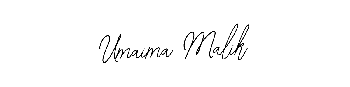 Also You can easily find your signature by using the search form. We will create Umaima Malik name handwritten signature images for you free of cost using Bearetta-2O07w sign style. Umaima Malik signature style 12 images and pictures png