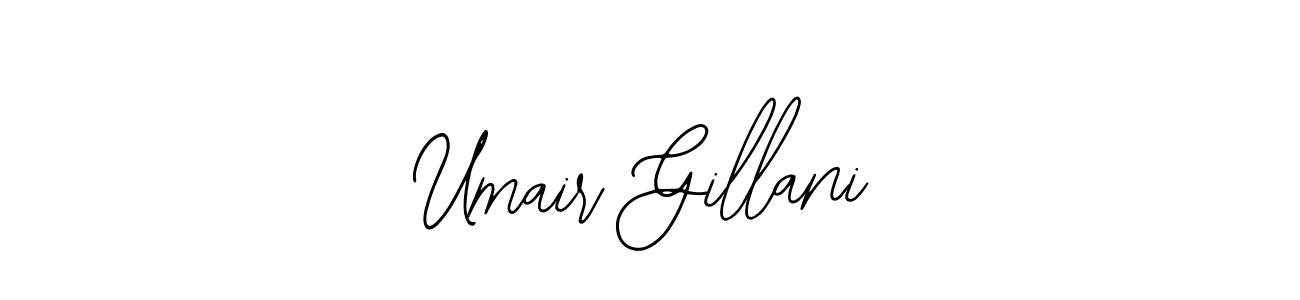 The best way (Bearetta-2O07w) to make a short signature is to pick only two or three words in your name. The name Umair Gillani include a total of six letters. For converting this name. Umair Gillani signature style 12 images and pictures png