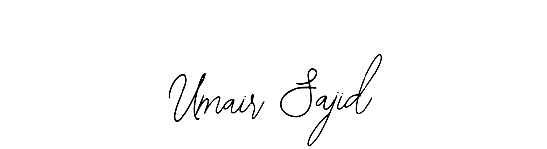 Use a signature maker to create a handwritten signature online. With this signature software, you can design (Bearetta-2O07w) your own signature for name Umair Sajid. Umair Sajid signature style 12 images and pictures png