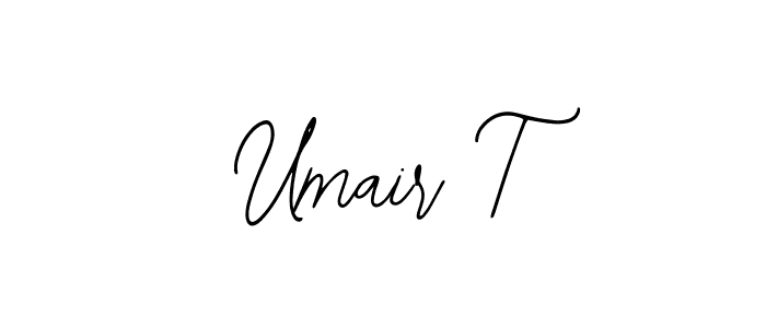 Similarly Bearetta-2O07w is the best handwritten signature design. Signature creator online .You can use it as an online autograph creator for name Umair T. Umair T signature style 12 images and pictures png