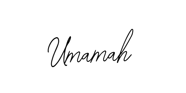 Design your own signature with our free online signature maker. With this signature software, you can create a handwritten (Bearetta-2O07w) signature for name Umamah. Umamah signature style 12 images and pictures png