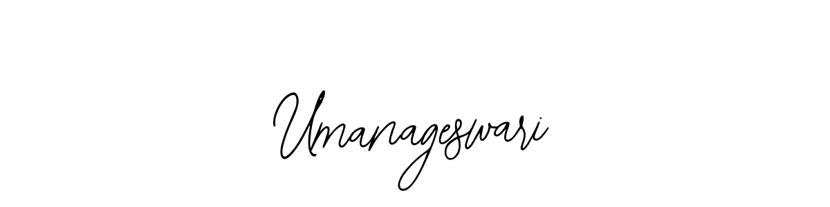 How to make Umanageswari signature? Bearetta-2O07w is a professional autograph style. Create handwritten signature for Umanageswari name. Umanageswari signature style 12 images and pictures png
