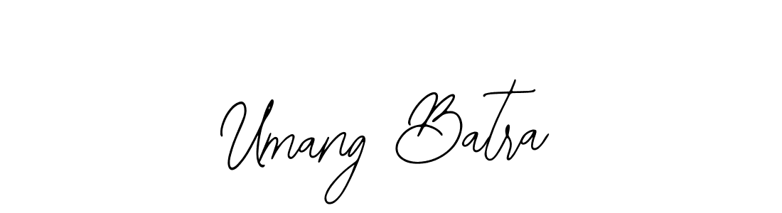 You should practise on your own different ways (Bearetta-2O07w) to write your name (Umang Batra) in signature. don't let someone else do it for you. Umang Batra signature style 12 images and pictures png