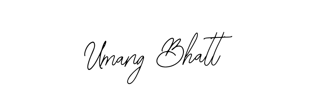 Also You can easily find your signature by using the search form. We will create Umang Bhatt name handwritten signature images for you free of cost using Bearetta-2O07w sign style. Umang Bhatt signature style 12 images and pictures png