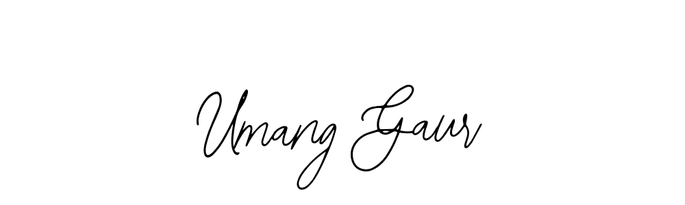 Similarly Bearetta-2O07w is the best handwritten signature design. Signature creator online .You can use it as an online autograph creator for name Umang Gaur. Umang Gaur signature style 12 images and pictures png
