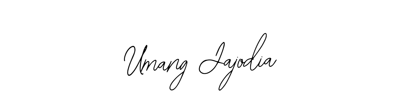 How to make Umang Jajodia name signature. Use Bearetta-2O07w style for creating short signs online. This is the latest handwritten sign. Umang Jajodia signature style 12 images and pictures png