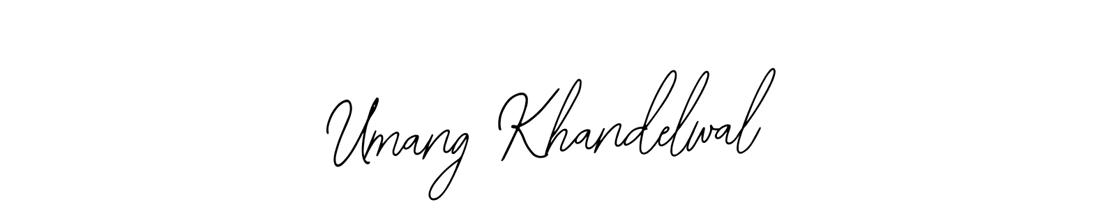 It looks lik you need a new signature style for name Umang Khandelwal. Design unique handwritten (Bearetta-2O07w) signature with our free signature maker in just a few clicks. Umang Khandelwal signature style 12 images and pictures png