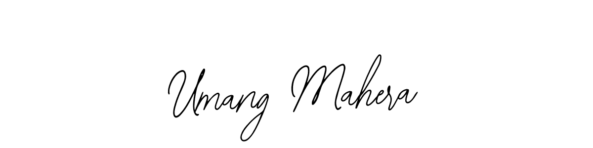 Design your own signature with our free online signature maker. With this signature software, you can create a handwritten (Bearetta-2O07w) signature for name Umang Mahera. Umang Mahera signature style 12 images and pictures png