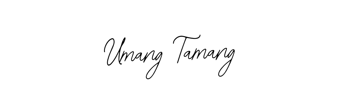 Use a signature maker to create a handwritten signature online. With this signature software, you can design (Bearetta-2O07w) your own signature for name Umang Tamang. Umang Tamang signature style 12 images and pictures png