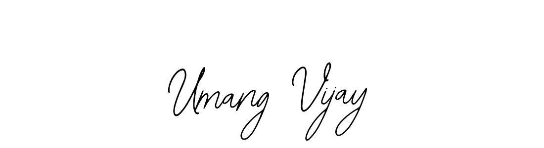 Make a beautiful signature design for name Umang Vijay. With this signature (Bearetta-2O07w) style, you can create a handwritten signature for free. Umang Vijay signature style 12 images and pictures png