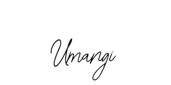How to make Umangi name signature. Use Bearetta-2O07w style for creating short signs online. This is the latest handwritten sign. Umangi signature style 12 images and pictures png