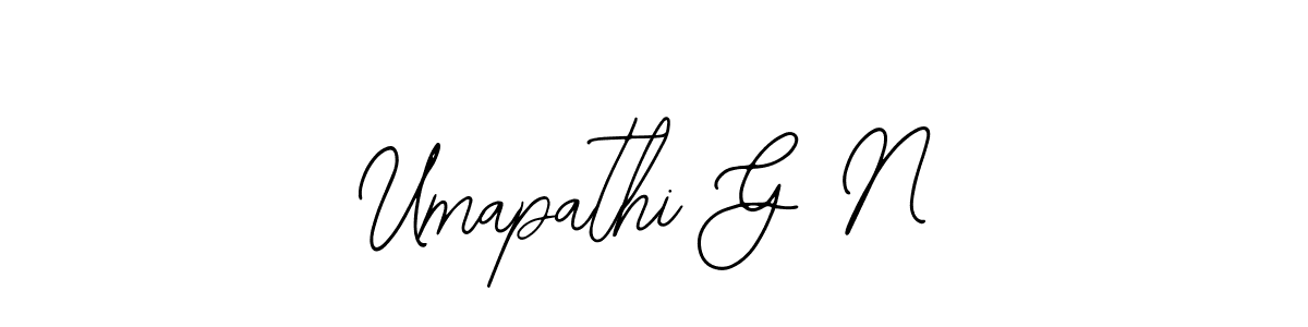 Also we have Umapathi G N name is the best signature style. Create professional handwritten signature collection using Bearetta-2O07w autograph style. Umapathi G N signature style 12 images and pictures png