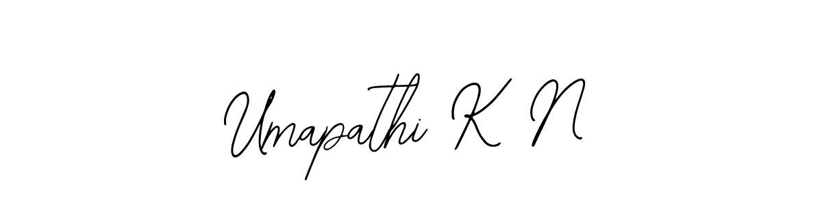 How to Draw Umapathi K N signature style? Bearetta-2O07w is a latest design signature styles for name Umapathi K N. Umapathi K N signature style 12 images and pictures png