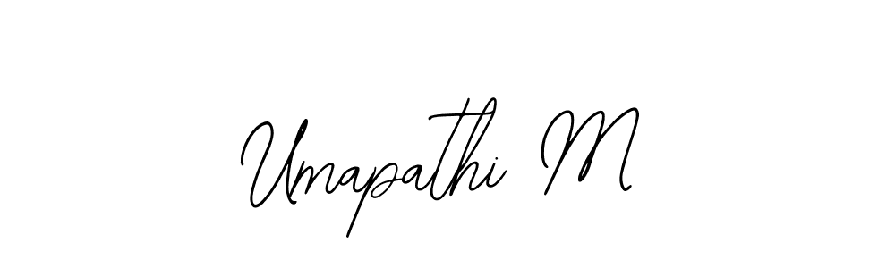 Similarly Bearetta-2O07w is the best handwritten signature design. Signature creator online .You can use it as an online autograph creator for name Umapathi M. Umapathi M signature style 12 images and pictures png