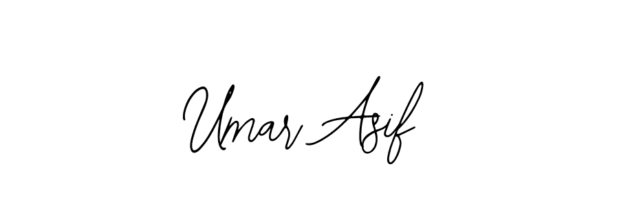 You should practise on your own different ways (Bearetta-2O07w) to write your name (Umar Asif) in signature. don't let someone else do it for you. Umar Asif signature style 12 images and pictures png