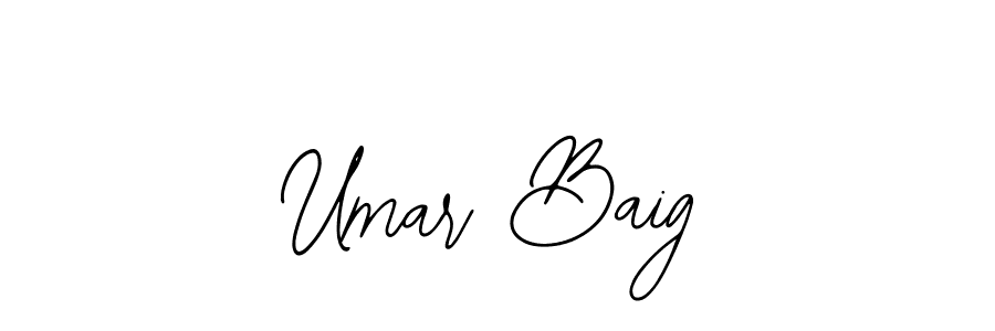 The best way (Bearetta-2O07w) to make a short signature is to pick only two or three words in your name. The name Umar Baig include a total of six letters. For converting this name. Umar Baig signature style 12 images and pictures png