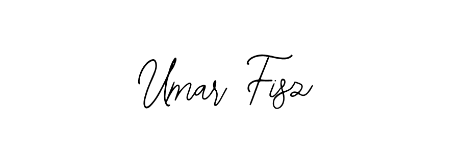 How to make Umar Fisz name signature. Use Bearetta-2O07w style for creating short signs online. This is the latest handwritten sign. Umar Fisz signature style 12 images and pictures png