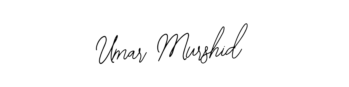 You should practise on your own different ways (Bearetta-2O07w) to write your name (Umar Murshid) in signature. don't let someone else do it for you. Umar Murshid signature style 12 images and pictures png