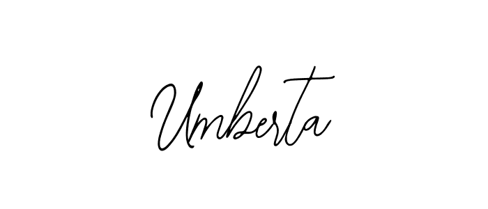 Design your own signature with our free online signature maker. With this signature software, you can create a handwritten (Bearetta-2O07w) signature for name Umberta. Umberta signature style 12 images and pictures png