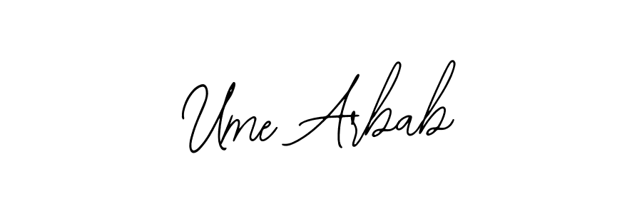 How to Draw Ume Arbab signature style? Bearetta-2O07w is a latest design signature styles for name Ume Arbab. Ume Arbab signature style 12 images and pictures png