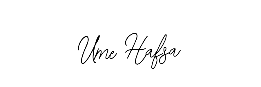 How to make Ume Hafsa signature? Bearetta-2O07w is a professional autograph style. Create handwritten signature for Ume Hafsa name. Ume Hafsa signature style 12 images and pictures png