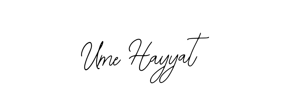 if you are searching for the best signature style for your name Ume Hayyat. so please give up your signature search. here we have designed multiple signature styles  using Bearetta-2O07w. Ume Hayyat signature style 12 images and pictures png
