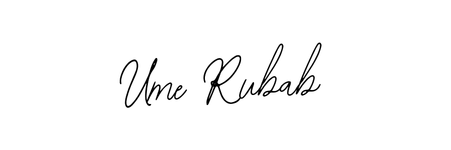 See photos of Ume Rubab official signature by Spectra . Check more albums & portfolios. Read reviews & check more about Bearetta-2O07w font. Ume Rubab signature style 12 images and pictures png