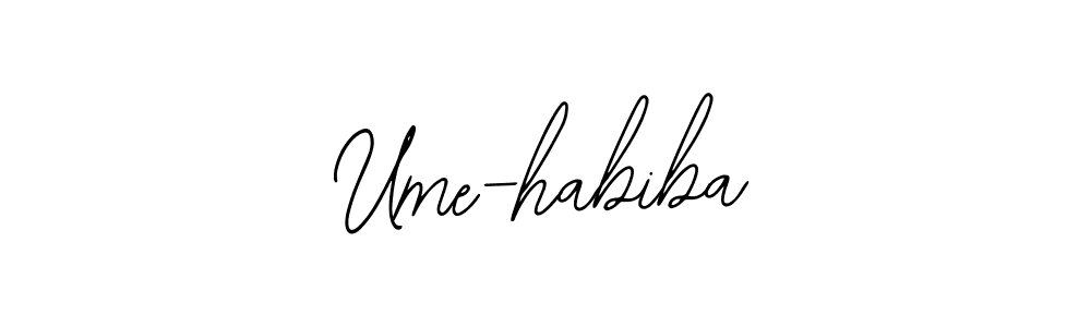Make a beautiful signature design for name Ume-habiba. With this signature (Bearetta-2O07w) style, you can create a handwritten signature for free. Ume-habiba signature style 12 images and pictures png