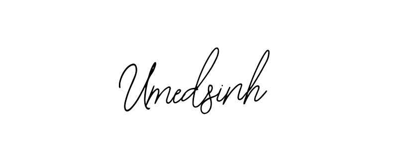 How to make Umedsinh signature? Bearetta-2O07w is a professional autograph style. Create handwritten signature for Umedsinh name. Umedsinh signature style 12 images and pictures png