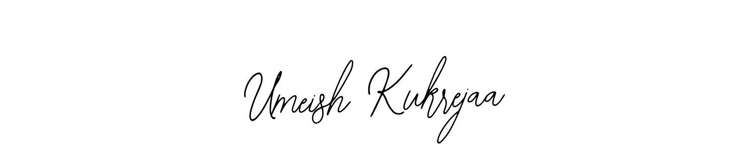 Similarly Bearetta-2O07w is the best handwritten signature design. Signature creator online .You can use it as an online autograph creator for name Umeish Kukrejaa. Umeish Kukrejaa signature style 12 images and pictures png