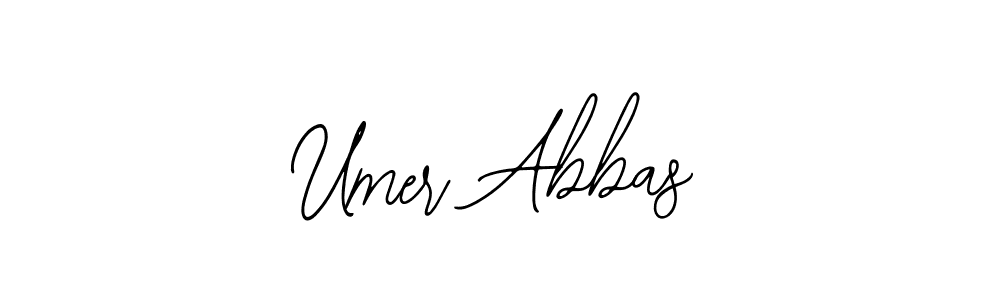 Use a signature maker to create a handwritten signature online. With this signature software, you can design (Bearetta-2O07w) your own signature for name Umer Abbas. Umer Abbas signature style 12 images and pictures png