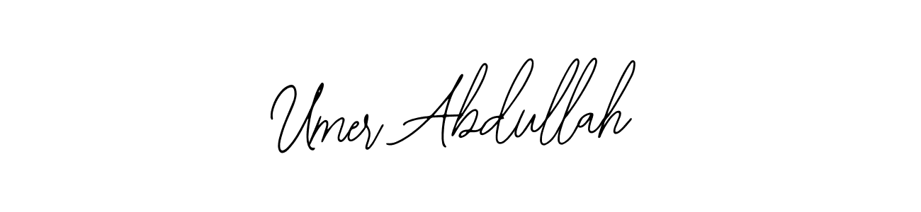 Use a signature maker to create a handwritten signature online. With this signature software, you can design (Bearetta-2O07w) your own signature for name Umer Abdullah. Umer Abdullah signature style 12 images and pictures png