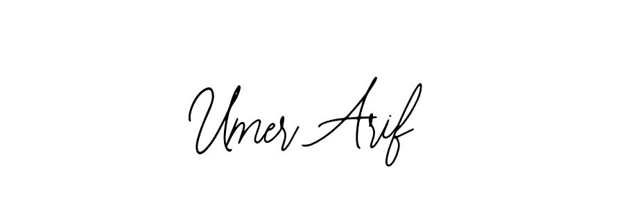 Similarly Bearetta-2O07w is the best handwritten signature design. Signature creator online .You can use it as an online autograph creator for name Umer Arif. Umer Arif signature style 12 images and pictures png