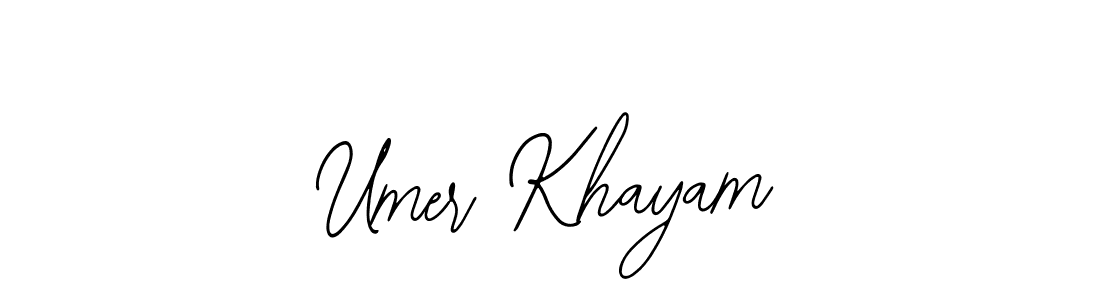 Umer Khayam stylish signature style. Best Handwritten Sign (Bearetta-2O07w) for my name. Handwritten Signature Collection Ideas for my name Umer Khayam. Umer Khayam signature style 12 images and pictures png