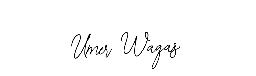 Use a signature maker to create a handwritten signature online. With this signature software, you can design (Bearetta-2O07w) your own signature for name Umer Waqas. Umer Waqas signature style 12 images and pictures png