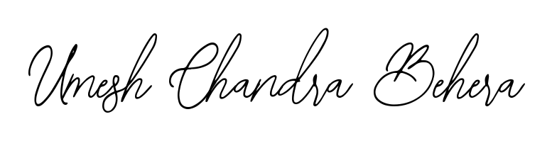 Express your personality with a custom Umesh Chandra Behera signature crafted with Bearetta-2O07w typography. Free transparent PNG download available. Umesh Chandra Behera signature style 12 images and pictures png