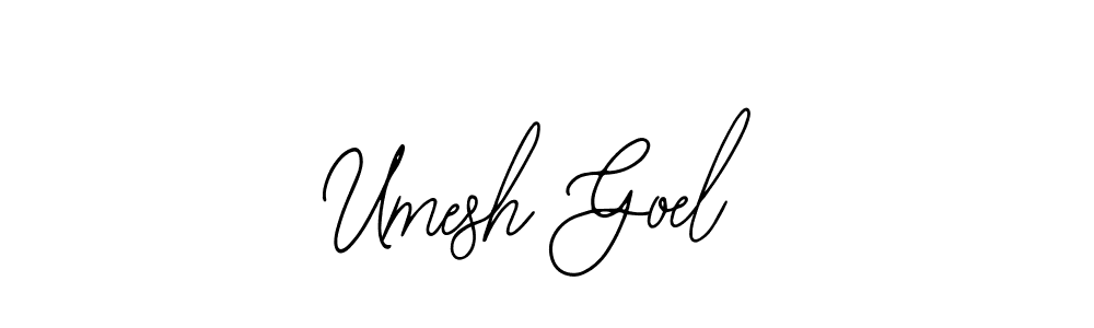 Create a beautiful signature design for name Umesh Goel. With this signature (Bearetta-2O07w) fonts, you can make a handwritten signature for free. Umesh Goel signature style 12 images and pictures png
