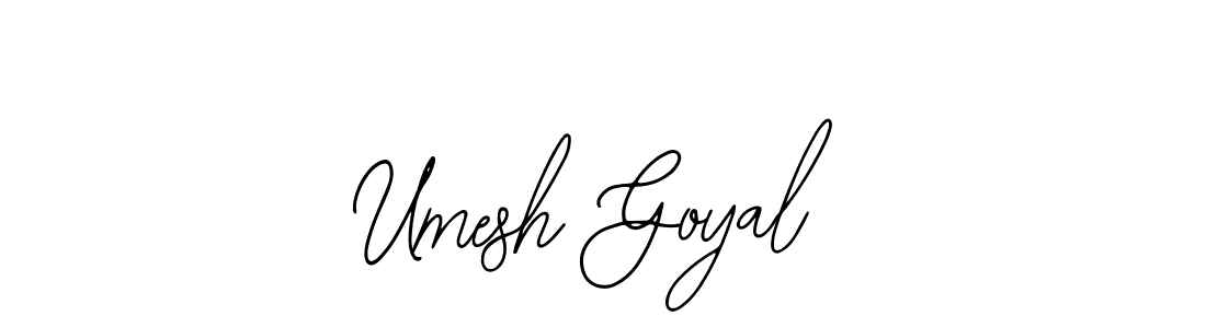 Use a signature maker to create a handwritten signature online. With this signature software, you can design (Bearetta-2O07w) your own signature for name Umesh Goyal. Umesh Goyal signature style 12 images and pictures png