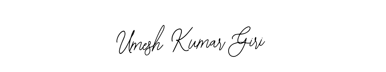 How to make Umesh Kumar Giri name signature. Use Bearetta-2O07w style for creating short signs online. This is the latest handwritten sign. Umesh Kumar Giri signature style 12 images and pictures png