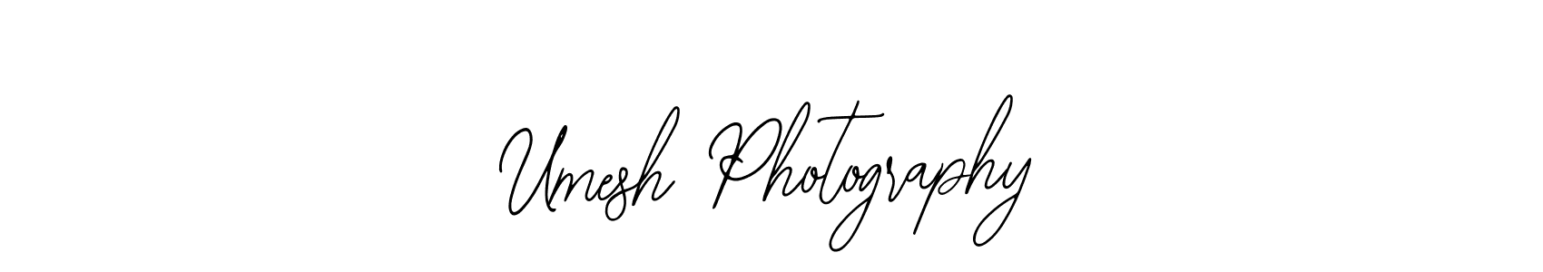 How to make Umesh Photography name signature. Use Bearetta-2O07w style for creating short signs online. This is the latest handwritten sign. Umesh Photography signature style 12 images and pictures png