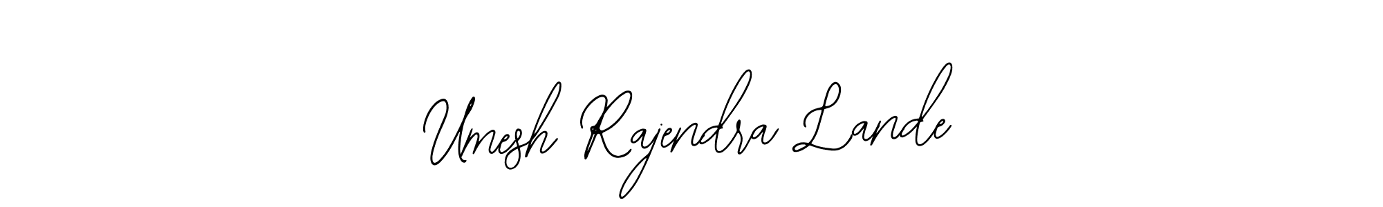 Also we have Umesh Rajendra Lande name is the best signature style. Create professional handwritten signature collection using Bearetta-2O07w autograph style. Umesh Rajendra Lande signature style 12 images and pictures png